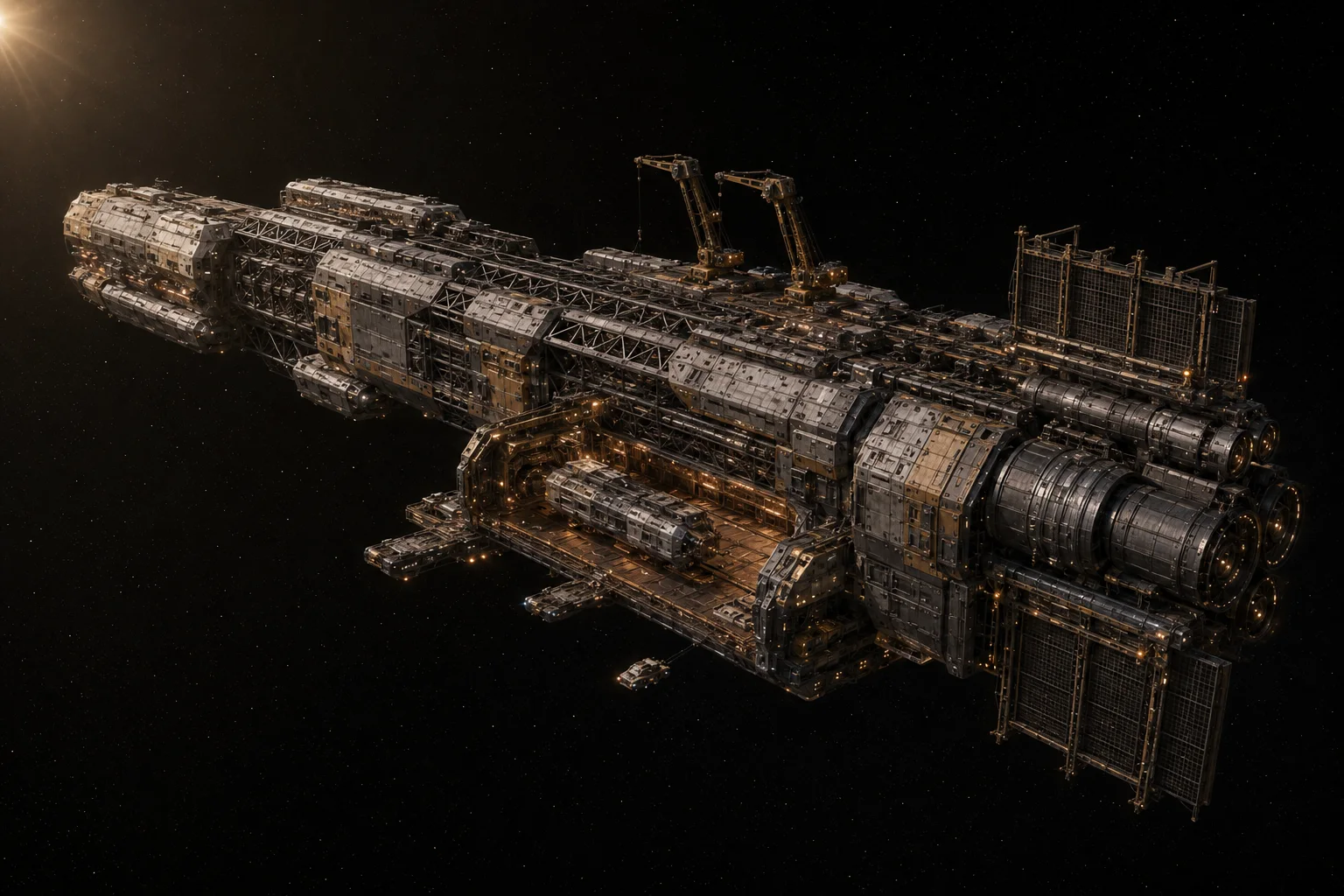 Concept art of the Foundry League’s Open Hand vessel